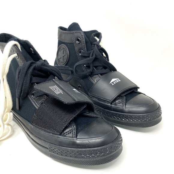 Converse Women's Size 165603C CTAS CHUCK 70 MOTO High Neighborhood Black Sneaker - Picture 3 of 10